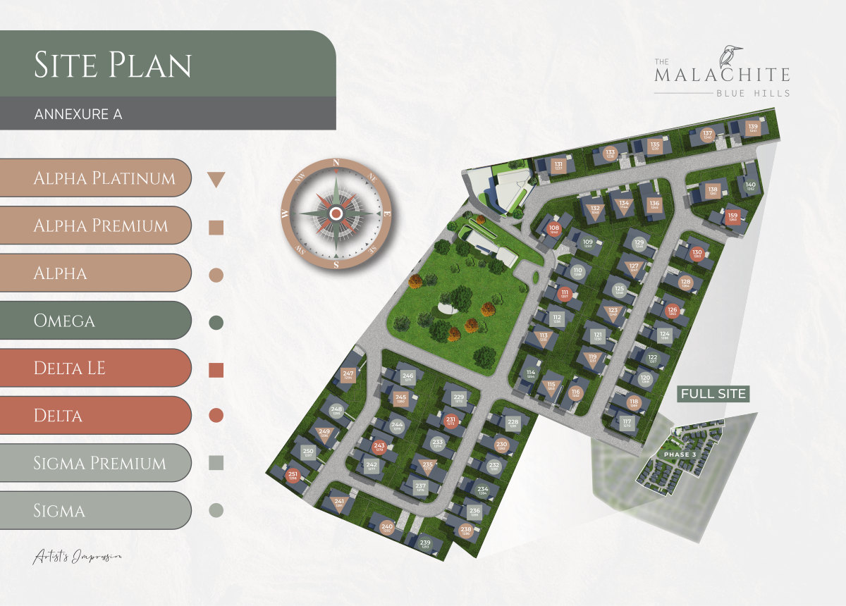 The Malachite site plan